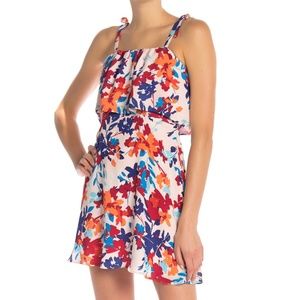 Parker floral popover dress